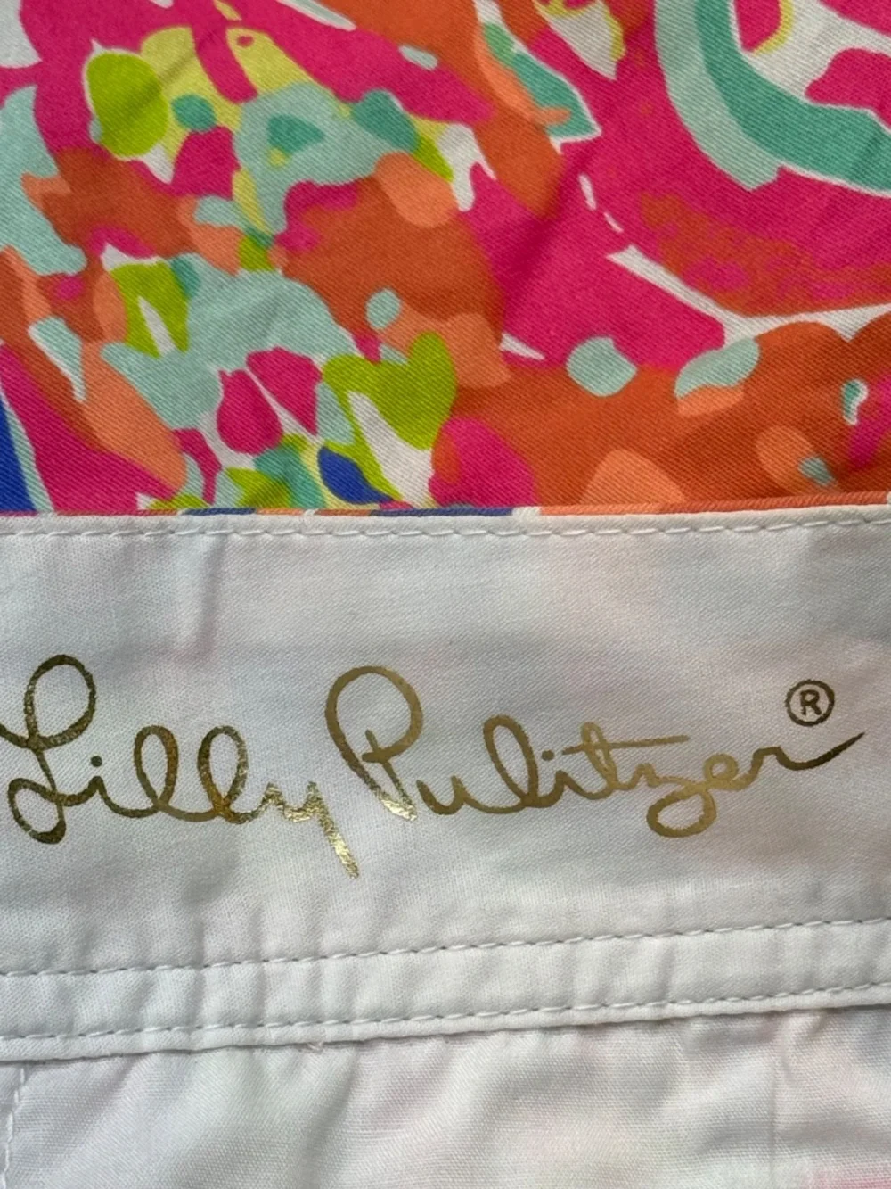 Lilly Pulitzer Callahan Shorts Multi Casa Banana Tropical Sz. 16